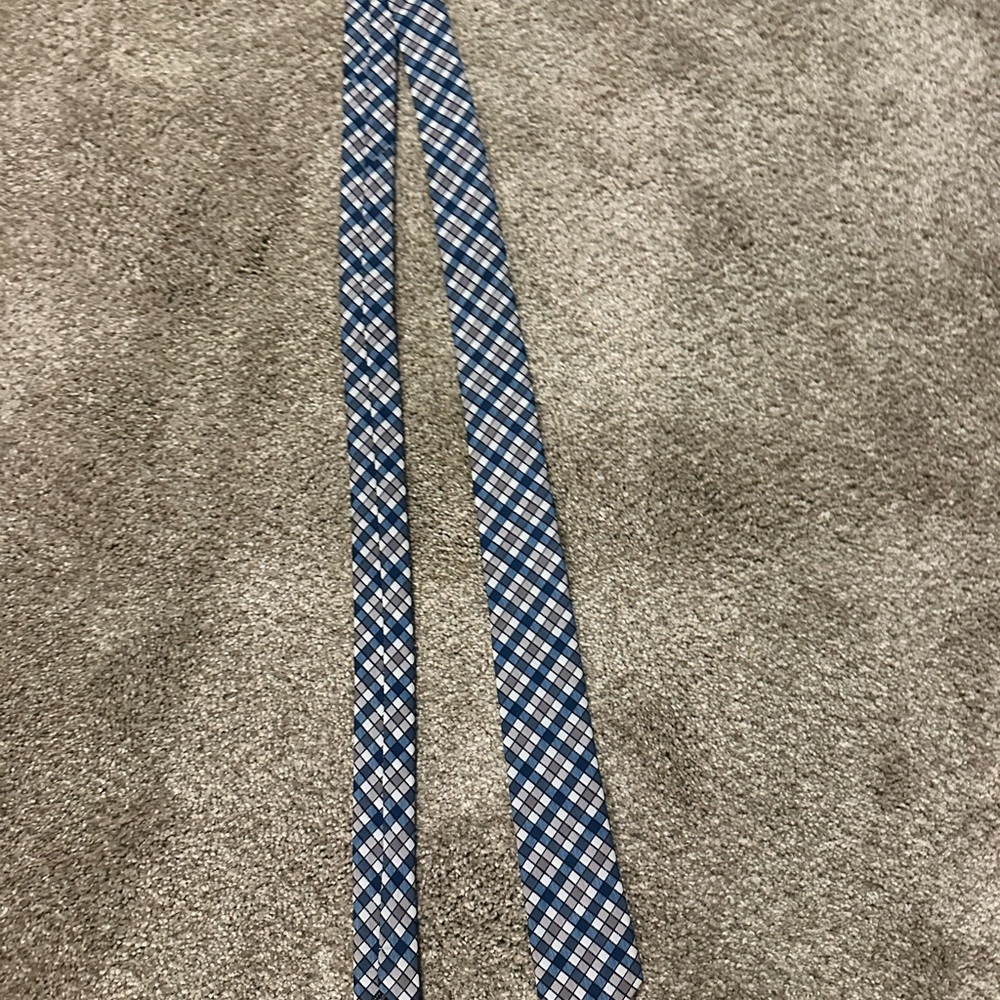 Classic Blue Plaid Men's Tie